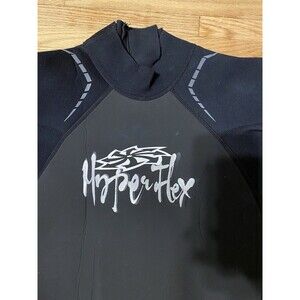 Hyper Flex Men’s Short Wetsuit Size Large Black Premium Neoprene Short Sleeve